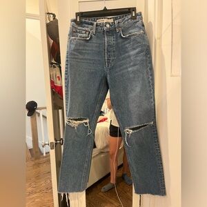GRLFRND SIZE 27 ripped jeans
